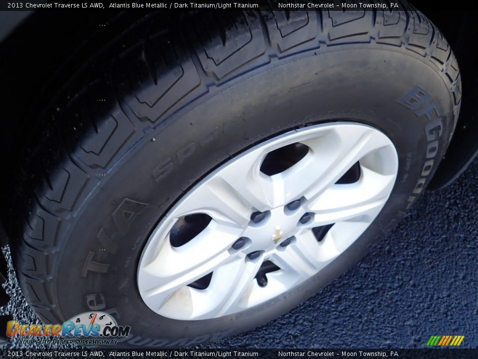 2013 Chevrolet Traverse LS AWD Atlantis Blue Metallic / Dark Titanium/Light Titanium Photo #7