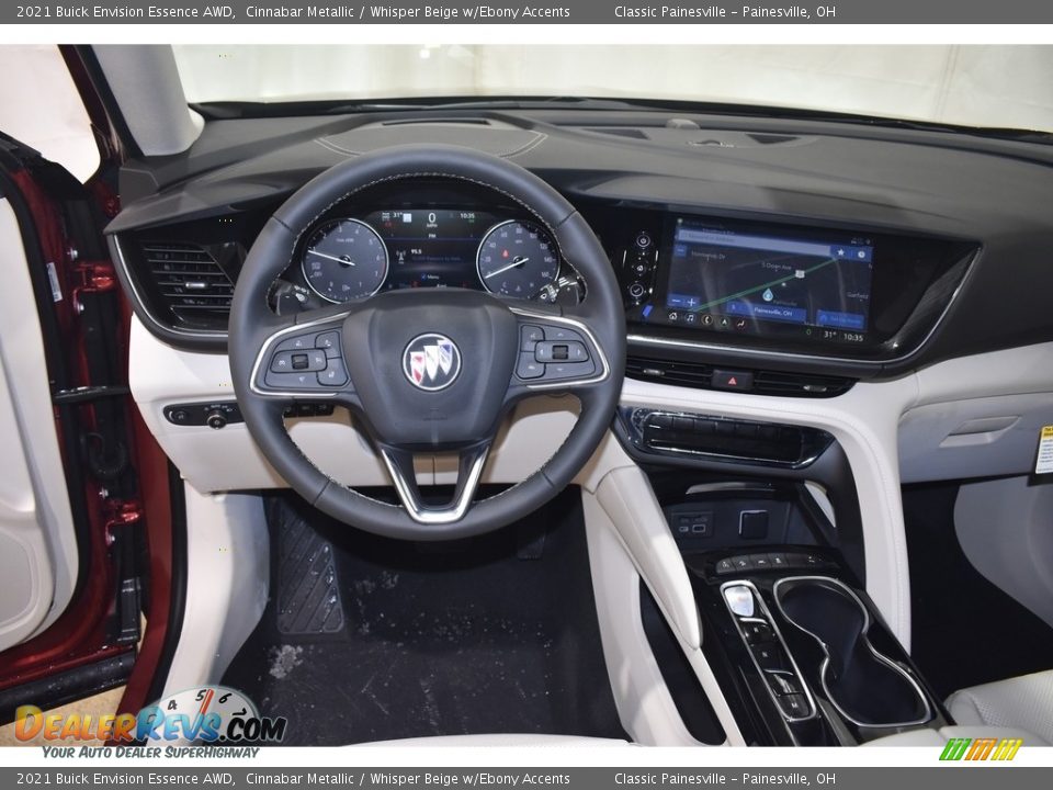 2021 Buick Envision Essence AWD Cinnabar Metallic / Whisper Beige w/Ebony Accents Photo #12