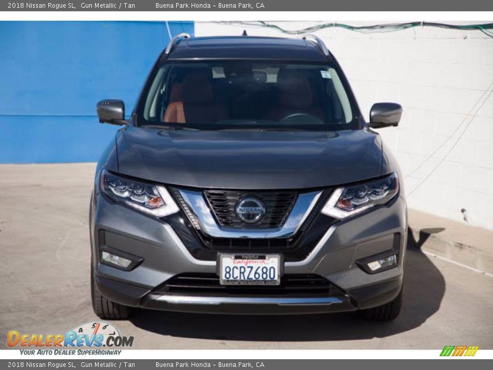 2018 Nissan Rogue SL Gun Metallic / Tan Photo #7