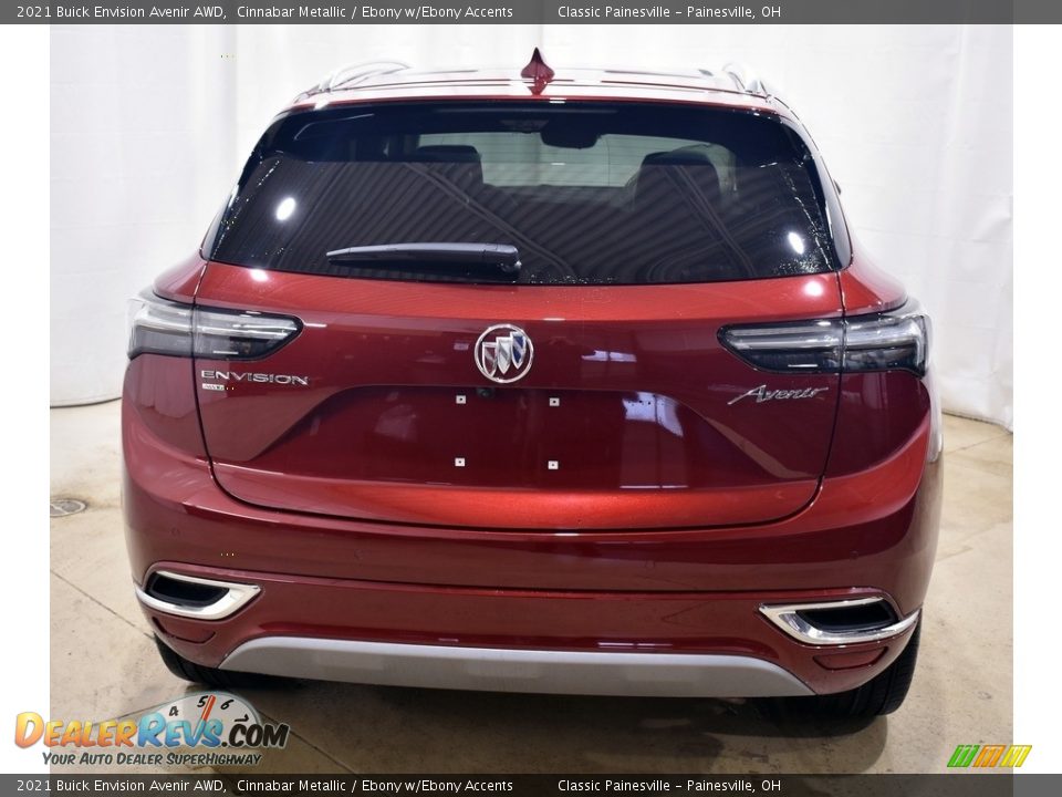 2021 Buick Envision Avenir AWD Cinnabar Metallic / Ebony w/Ebony Accents Photo #3