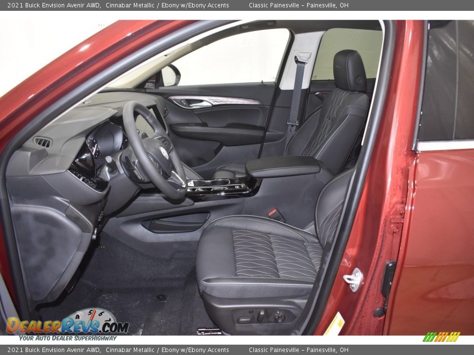 Ebony w/Ebony Accents Interior - 2021 Buick Envision Avenir AWD Photo #7