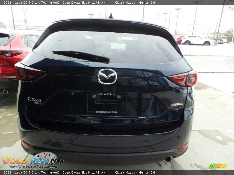 2021 Mazda CX-5 Grand Touring AWD Deep Crystal Blue Mica / Black Photo #9