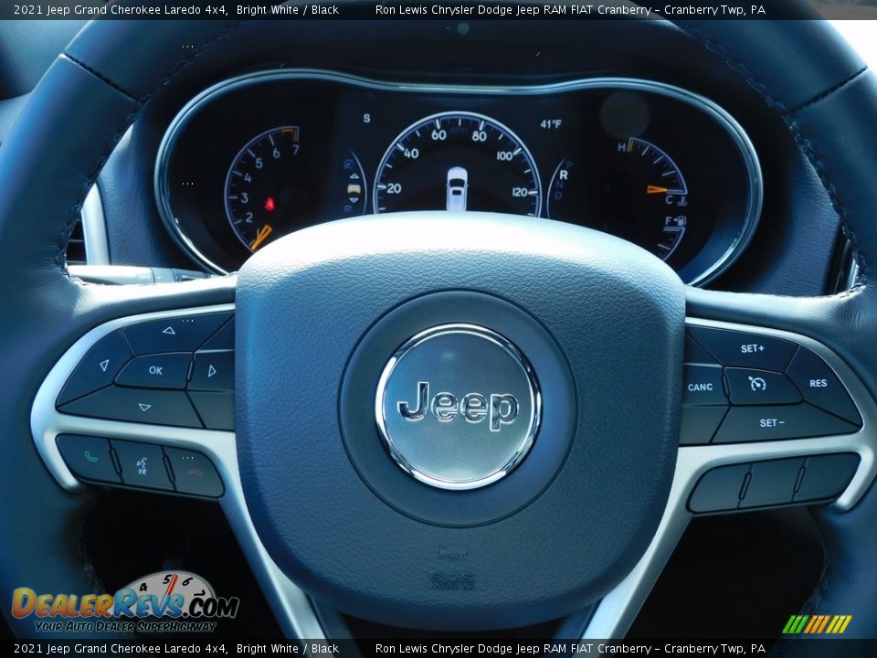 2021 Jeep Grand Cherokee Laredo 4x4 Bright White / Black Photo #19