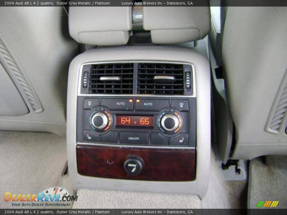 2004 Audi A8 L 4.2 quattro Oyster Grey Metallic / Platinum Photo #2