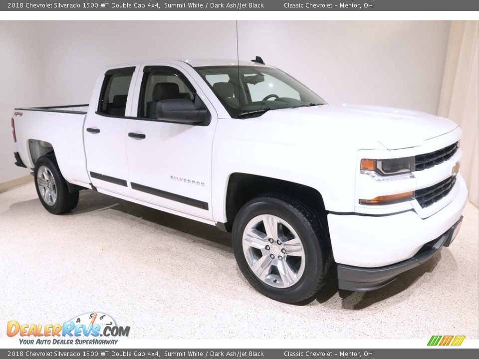 Summit White 2018 Chevrolet Silverado 1500 WT Double Cab 4x4 Photo #1