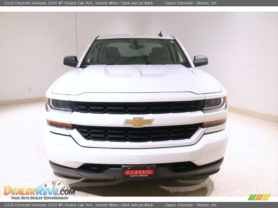 2018 Chevrolet Silverado 1500 WT Double Cab 4x4 Summit White / Dark Ash/Jet Black Photo #2