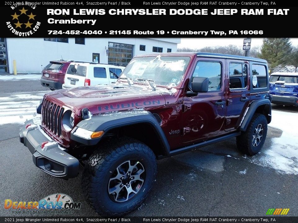 2021 Jeep Wrangler Unlimited Rubicon 4x4 Snazzberry Pearl / Black Photo #1