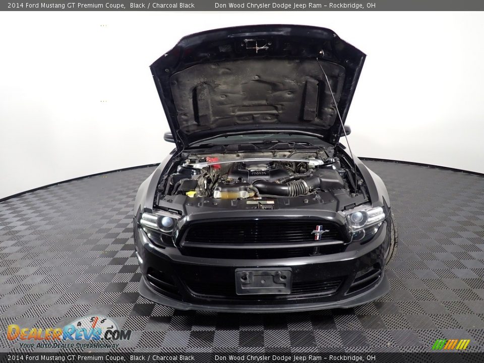 2014 Ford Mustang GT Premium Coupe Black / Charcoal Black Photo #7