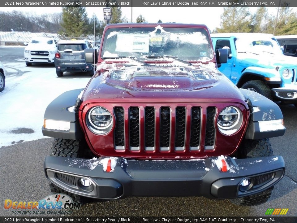 2021 Jeep Wrangler Unlimited Rubicon 4x4 Snazzberry Pearl / Black Photo #2
