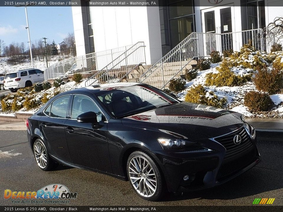 2015 Lexus IS 250 AWD Obsidian / Black Photo #1