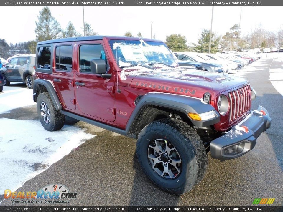 2021 Jeep Wrangler Unlimited Rubicon 4x4 Snazzberry Pearl / Black Photo #3