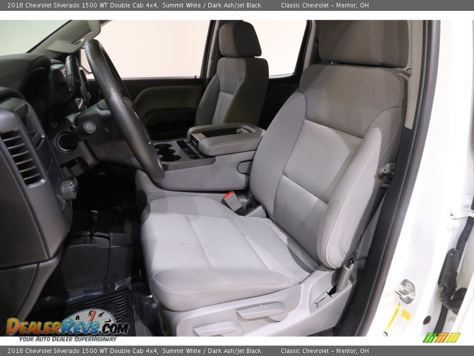 Front Seat of 2018 Chevrolet Silverado 1500 WT Double Cab 4x4 Photo #5