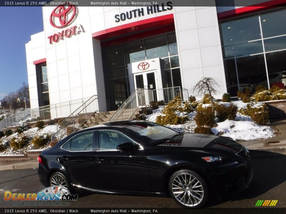 2015 Lexus IS 250 AWD Obsidian / Black Photo #2