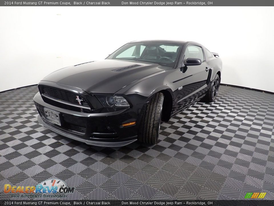 2014 Ford Mustang GT Premium Coupe Black / Charcoal Black Photo #9