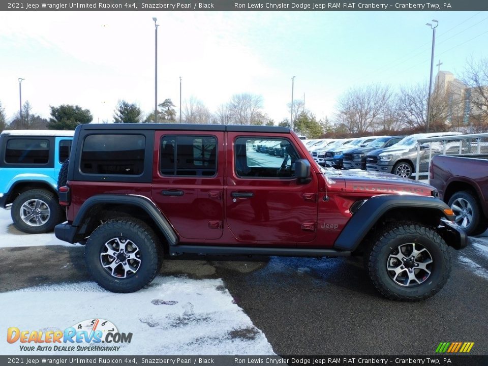 2021 Jeep Wrangler Unlimited Rubicon 4x4 Snazzberry Pearl / Black Photo #4