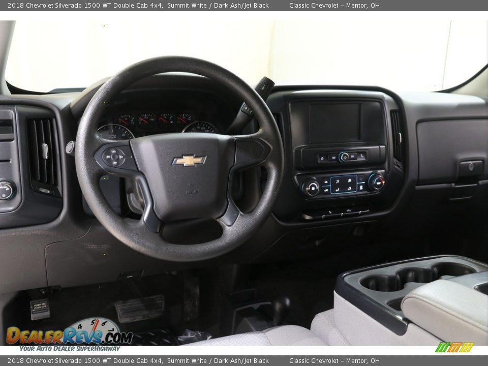 Dashboard of 2018 Chevrolet Silverado 1500 WT Double Cab 4x4 Photo #6