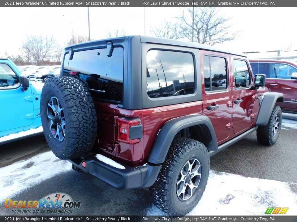 2021 Jeep Wrangler Unlimited Rubicon 4x4 Snazzberry Pearl / Black Photo #5