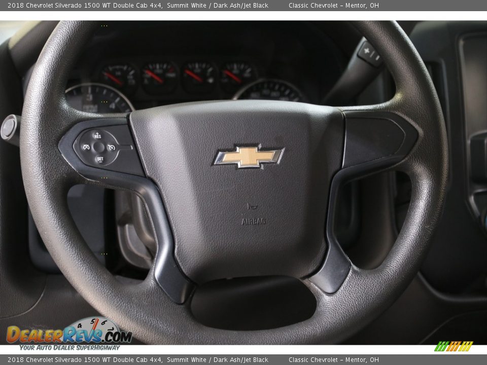 2018 Chevrolet Silverado 1500 WT Double Cab 4x4 Steering Wheel Photo #7