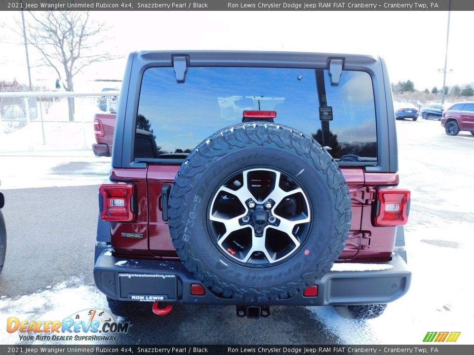 2021 Jeep Wrangler Unlimited Rubicon 4x4 Snazzberry Pearl / Black Photo #6
