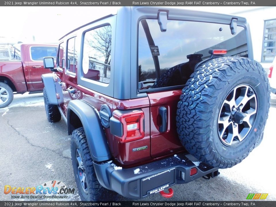 2021 Jeep Wrangler Unlimited Rubicon 4x4 Snazzberry Pearl / Black Photo #8