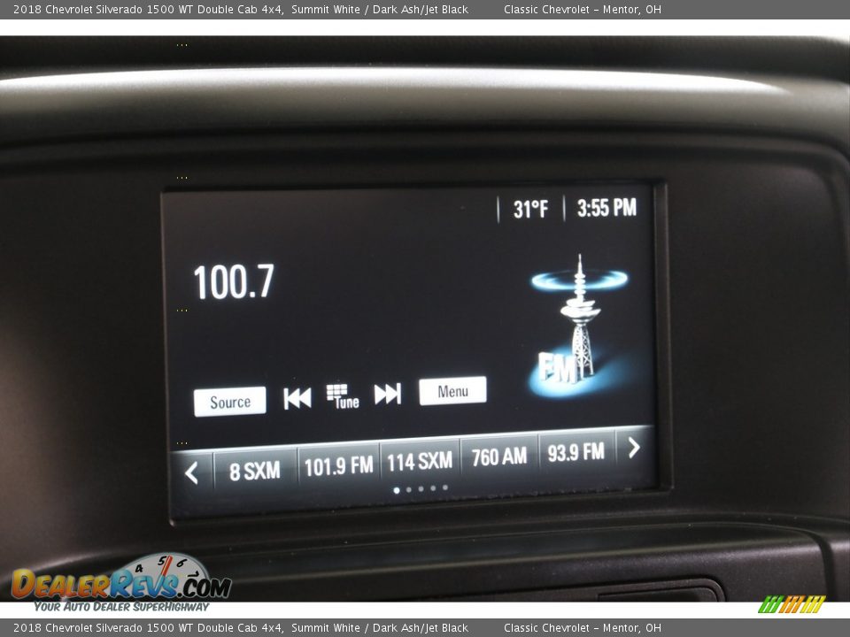 Audio System of 2018 Chevrolet Silverado 1500 WT Double Cab 4x4 Photo #11