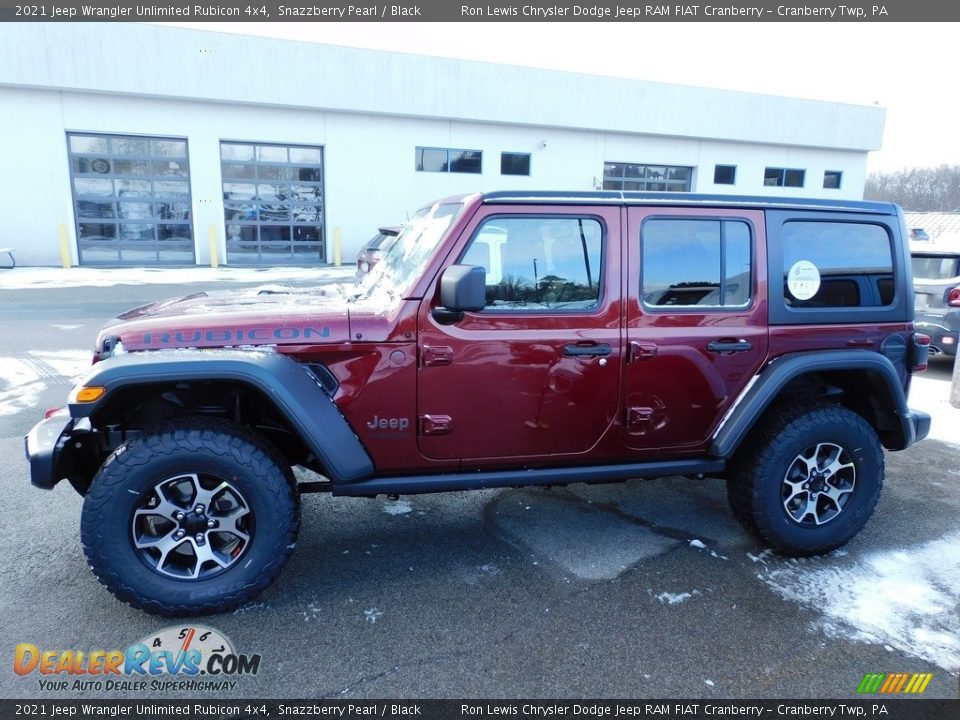 2021 Jeep Wrangler Unlimited Rubicon 4x4 Snazzberry Pearl / Black Photo #9