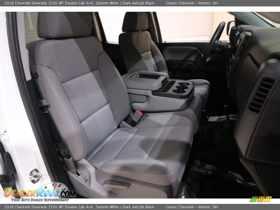 Front Seat of 2018 Chevrolet Silverado 1500 WT Double Cab 4x4 Photo #14