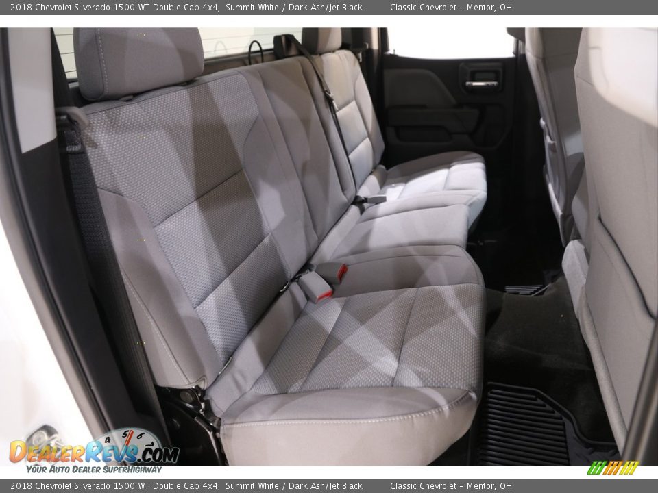 Rear Seat of 2018 Chevrolet Silverado 1500 WT Double Cab 4x4 Photo #15