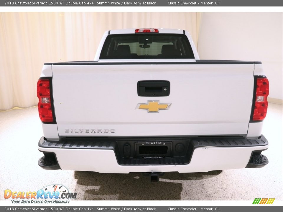 2018 Chevrolet Silverado 1500 WT Double Cab 4x4 Summit White / Dark Ash/Jet Black Photo #17