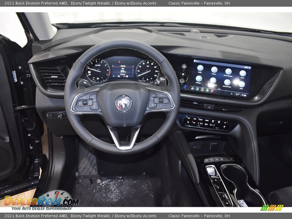 2021 Buick Envision Preferred AWD Ebony Twilight Metallic / Ebony w/Ebony Accents Photo #10