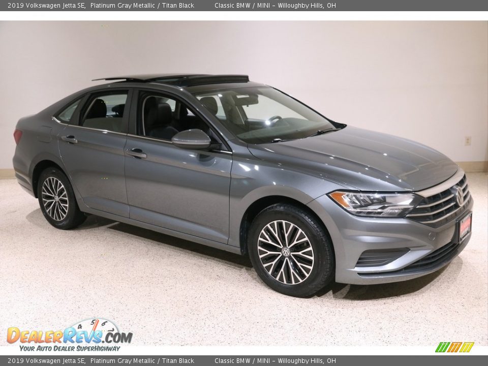 2019 Volkswagen Jetta SE Platinum Gray Metallic / Titan Black Photo #1