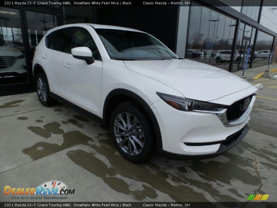 2021 Mazda CX-5 Grand Touring AWD Snowflake White Pearl Mica / Black Photo #1