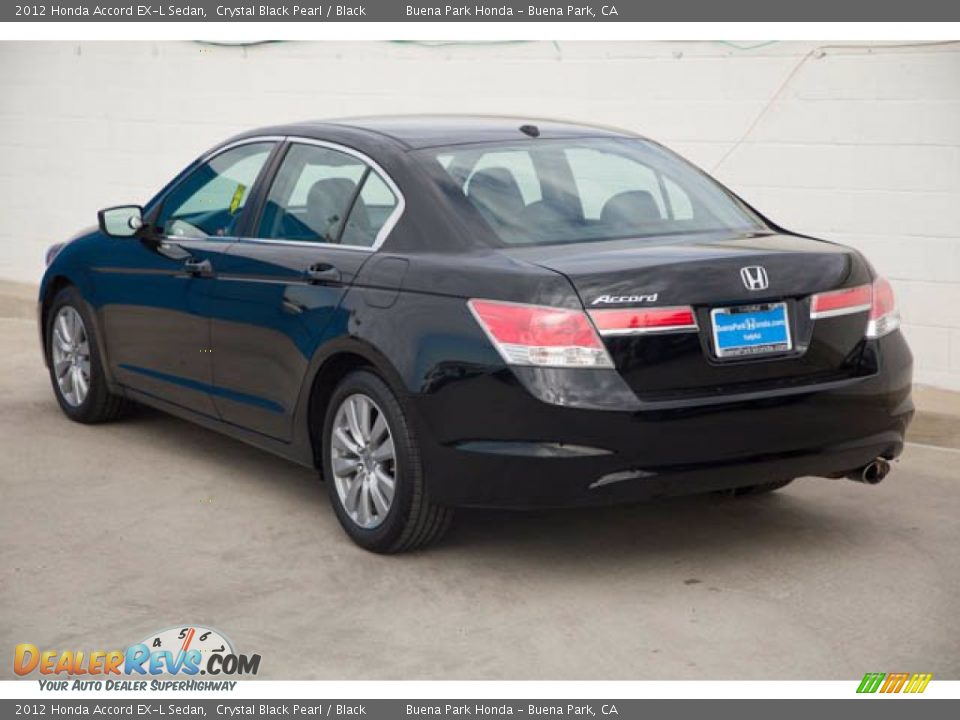 2012 Honda Accord EX-L Sedan Crystal Black Pearl / Black Photo #2