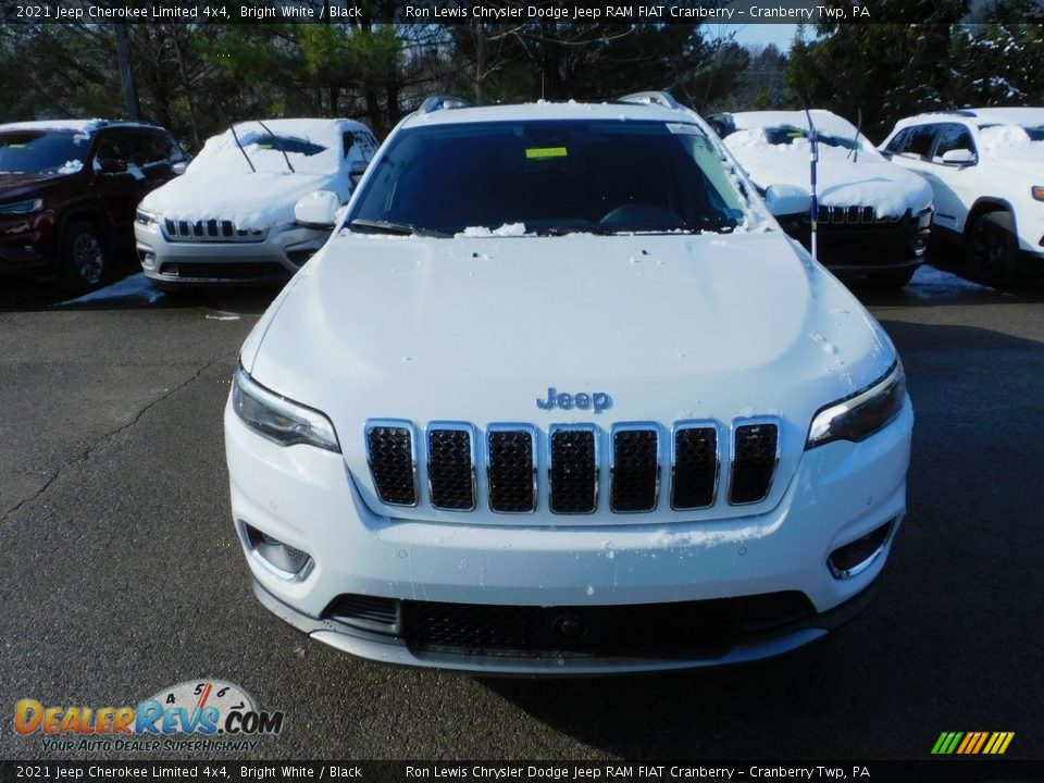 2021 Jeep Cherokee Limited 4x4 Bright White / Black Photo #2