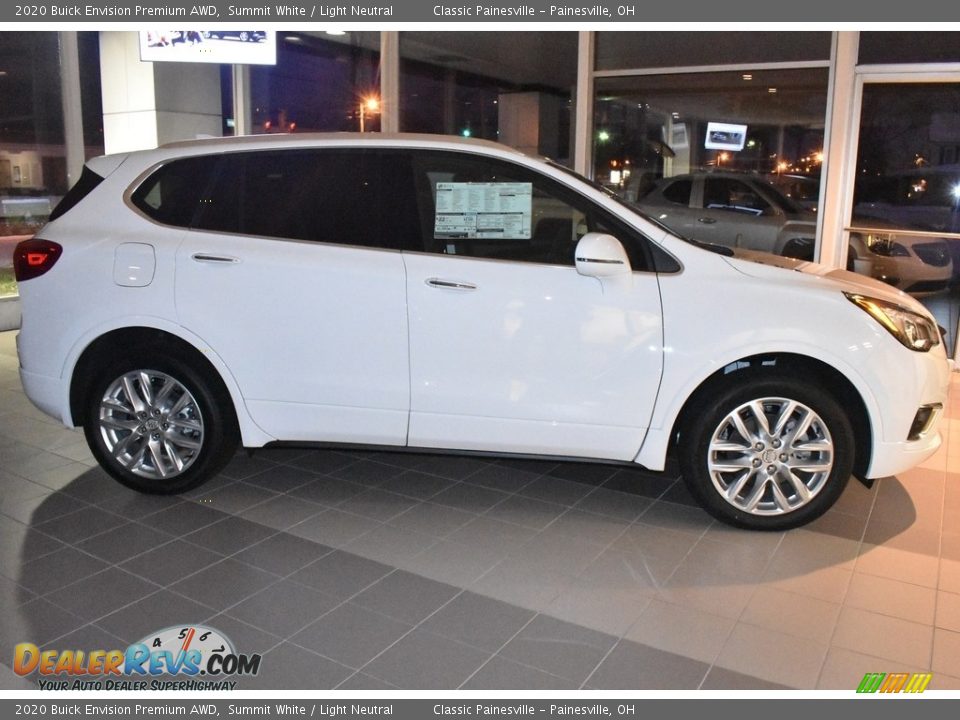 2020 Buick Envision Premium AWD Summit White / Light Neutral Photo #2