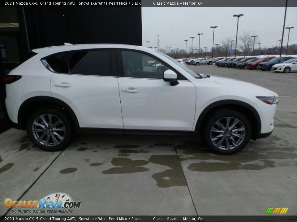 2021 Mazda CX-5 Grand Touring AWD Snowflake White Pearl Mica / Black Photo #3