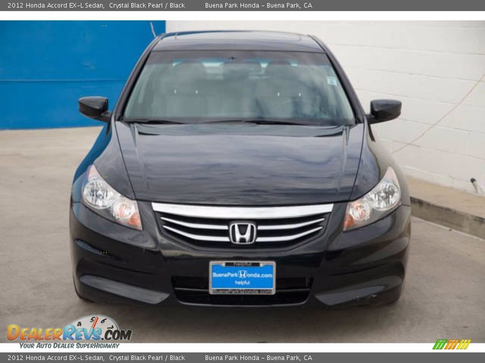 2012 Honda Accord EX-L Sedan Crystal Black Pearl / Black Photo #7