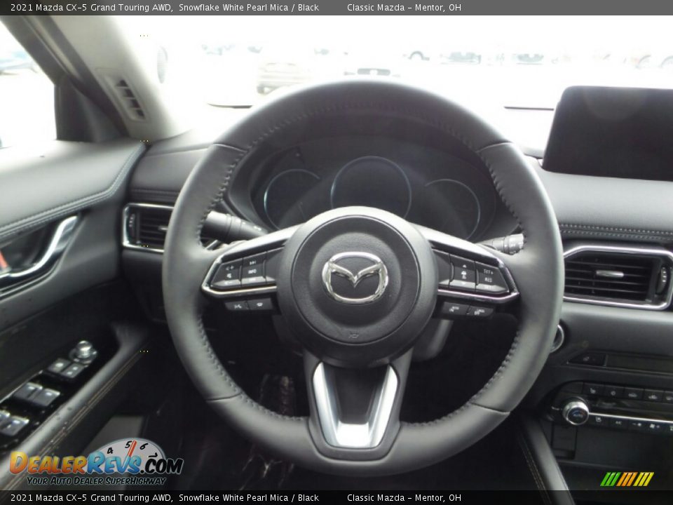 2021 Mazda CX-5 Grand Touring AWD Snowflake White Pearl Mica / Black Photo #7