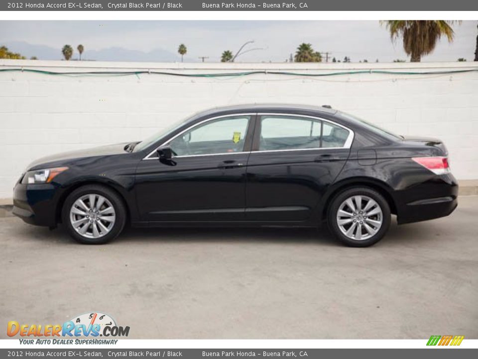 2012 Honda Accord EX-L Sedan Crystal Black Pearl / Black Photo #10