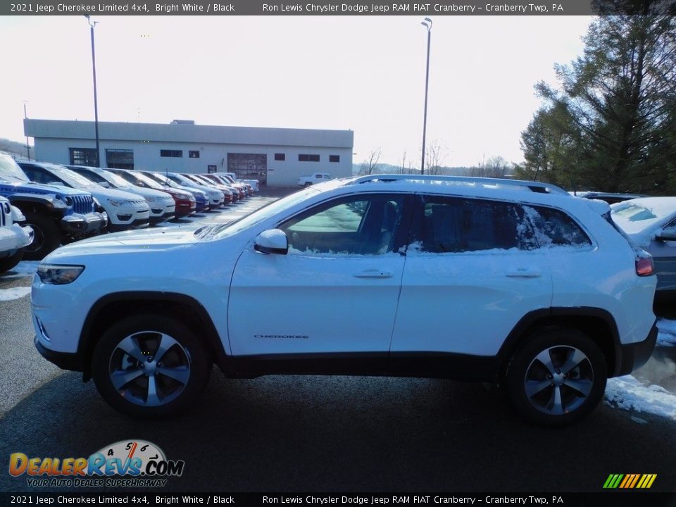 2021 Jeep Cherokee Limited 4x4 Bright White / Black Photo #9