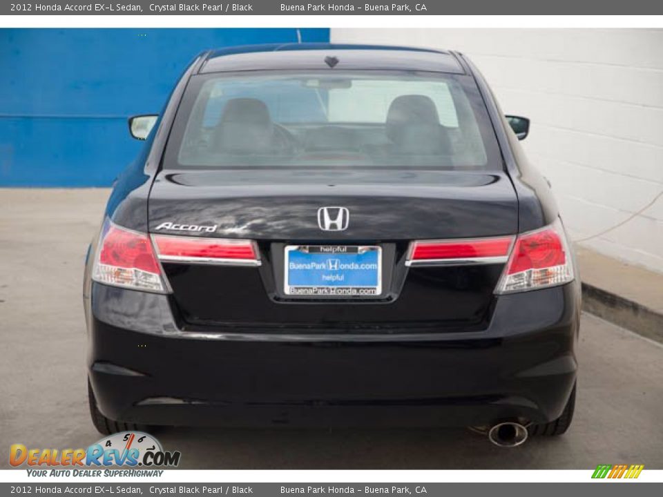 2012 Honda Accord EX-L Sedan Crystal Black Pearl / Black Photo #11