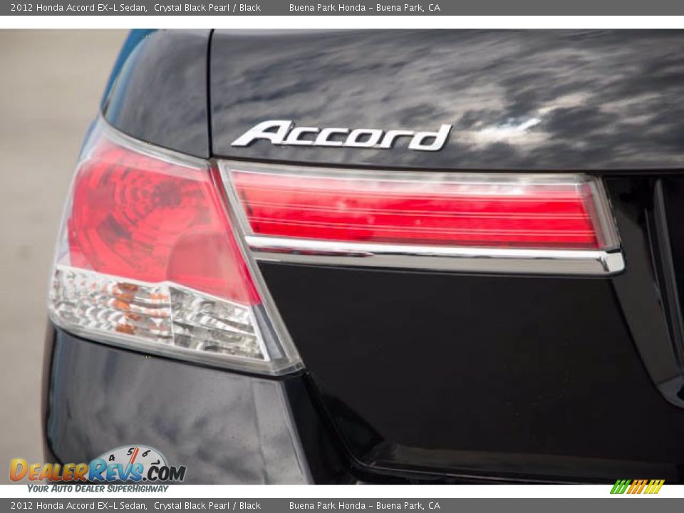 2012 Honda Accord EX-L Sedan Crystal Black Pearl / Black Photo #12