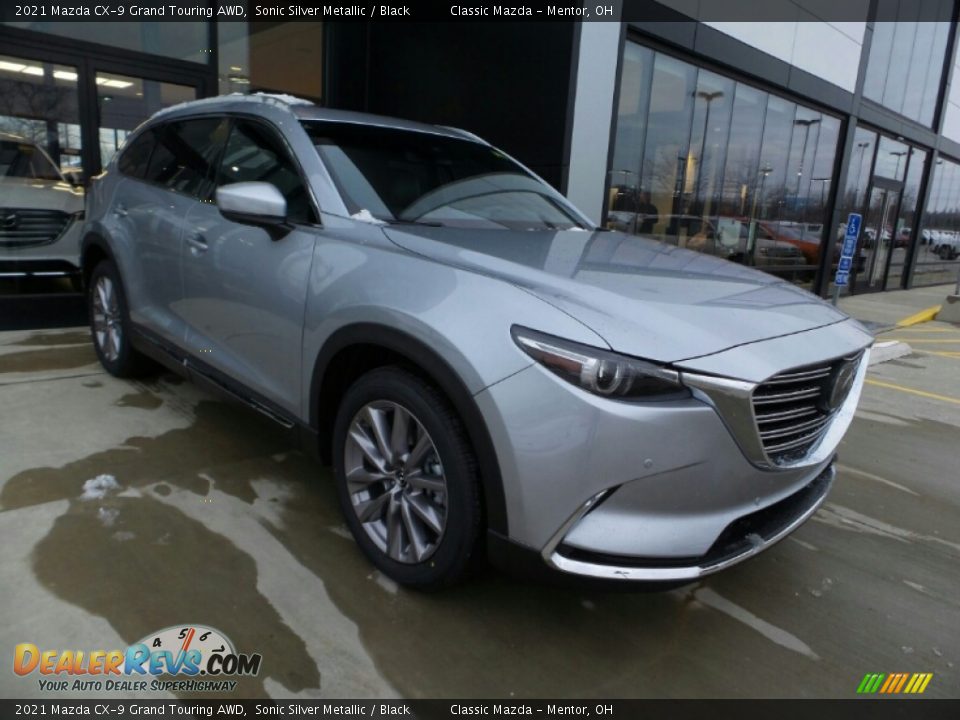 2021 Mazda CX-9 Grand Touring AWD Sonic Silver Metallic / Black Photo #1