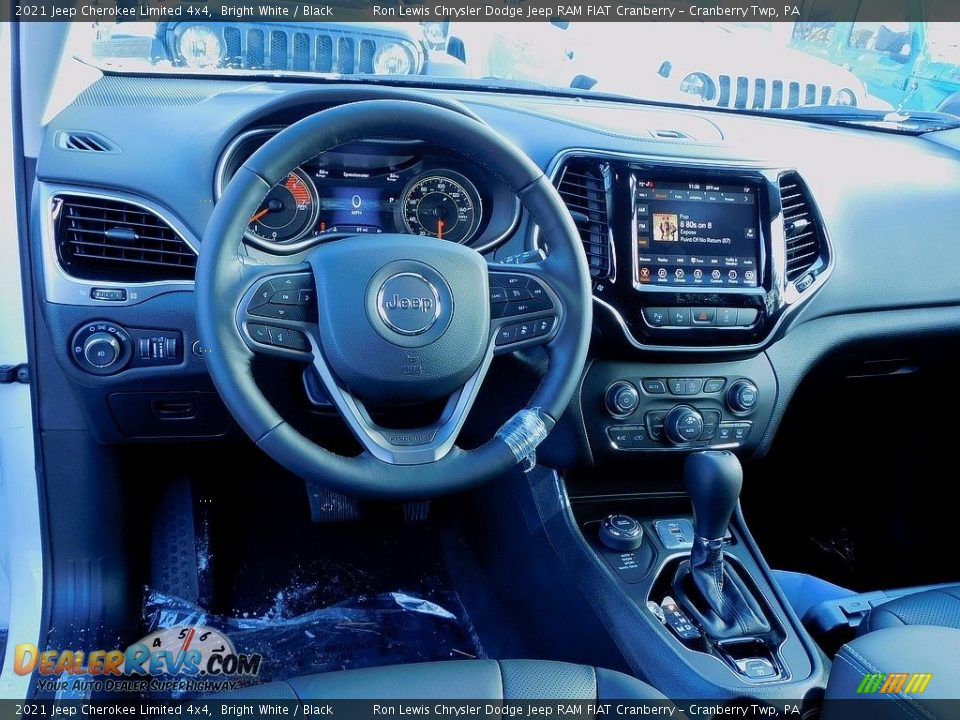 2021 Jeep Cherokee Limited 4x4 Bright White / Black Photo #13