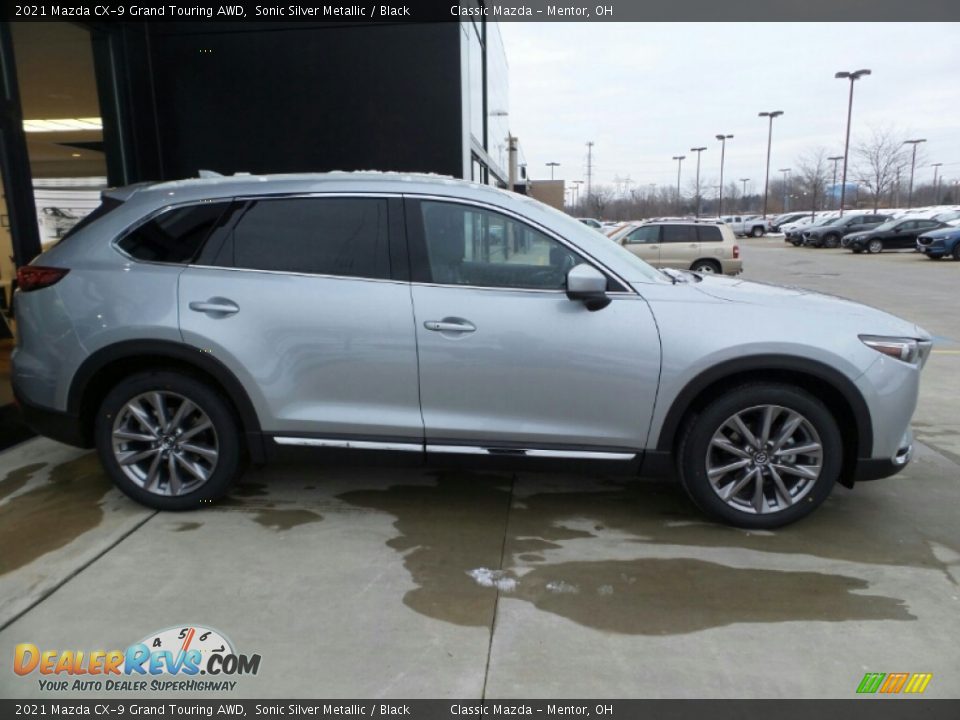 2021 Mazda CX-9 Grand Touring AWD Sonic Silver Metallic / Black Photo #3