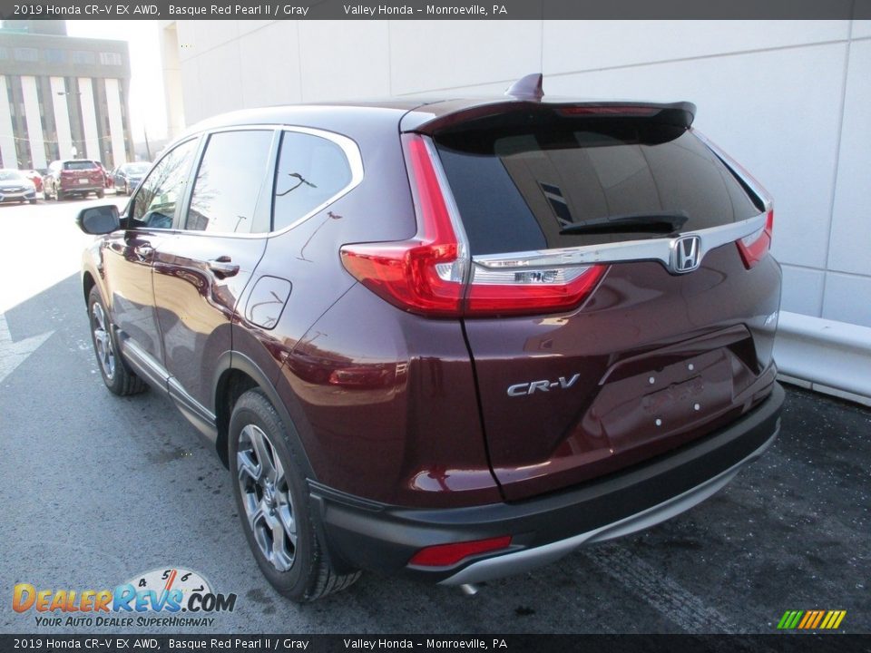 2019 Honda CR-V EX AWD Basque Red Pearl II / Gray Photo #3