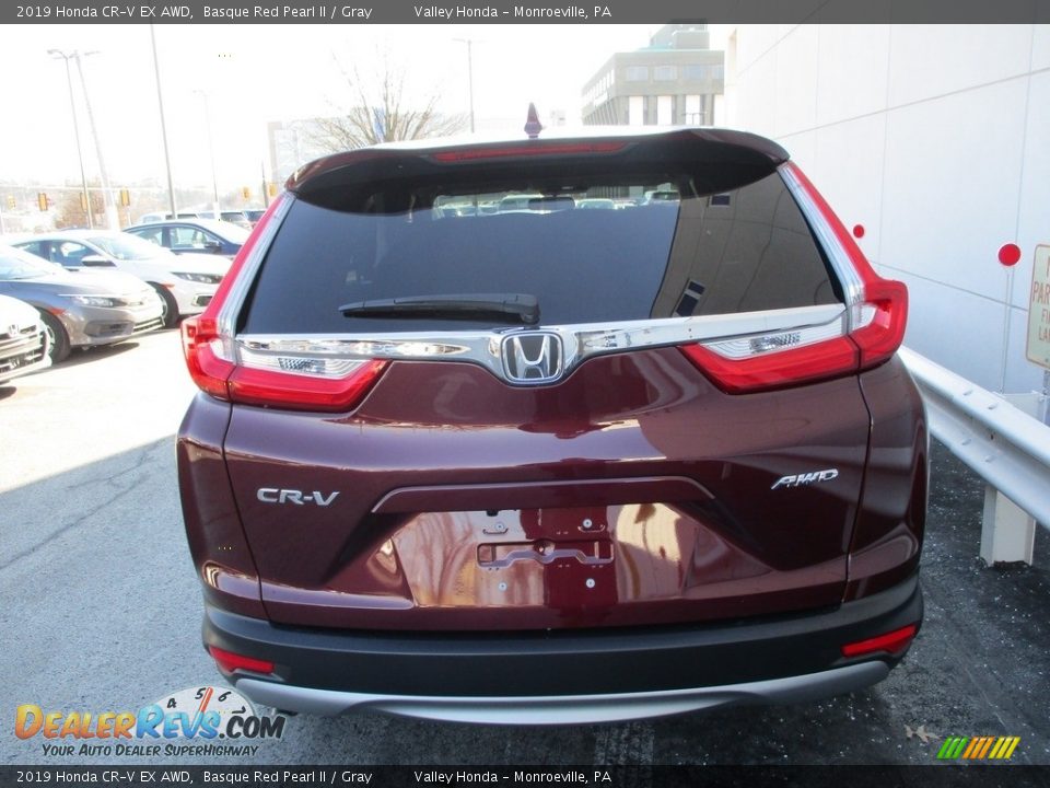 2019 Honda CR-V EX AWD Basque Red Pearl II / Gray Photo #4