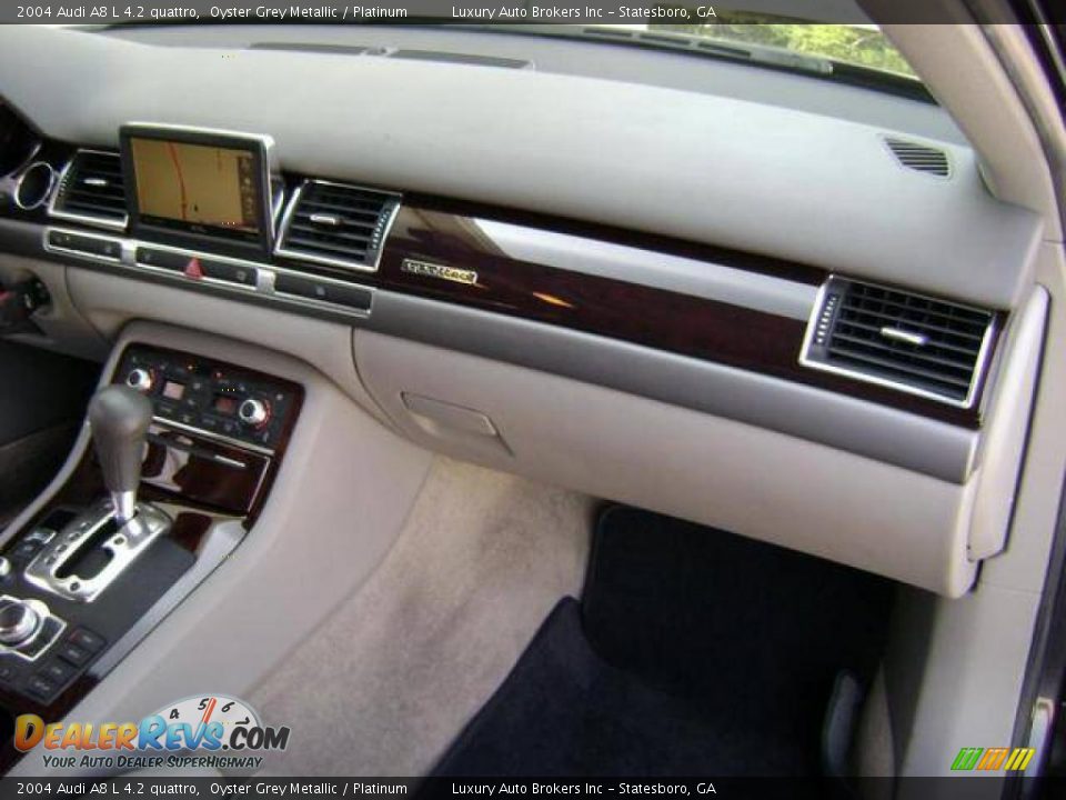 2004 Audi A8 L 4.2 quattro Oyster Grey Metallic / Platinum Photo #4