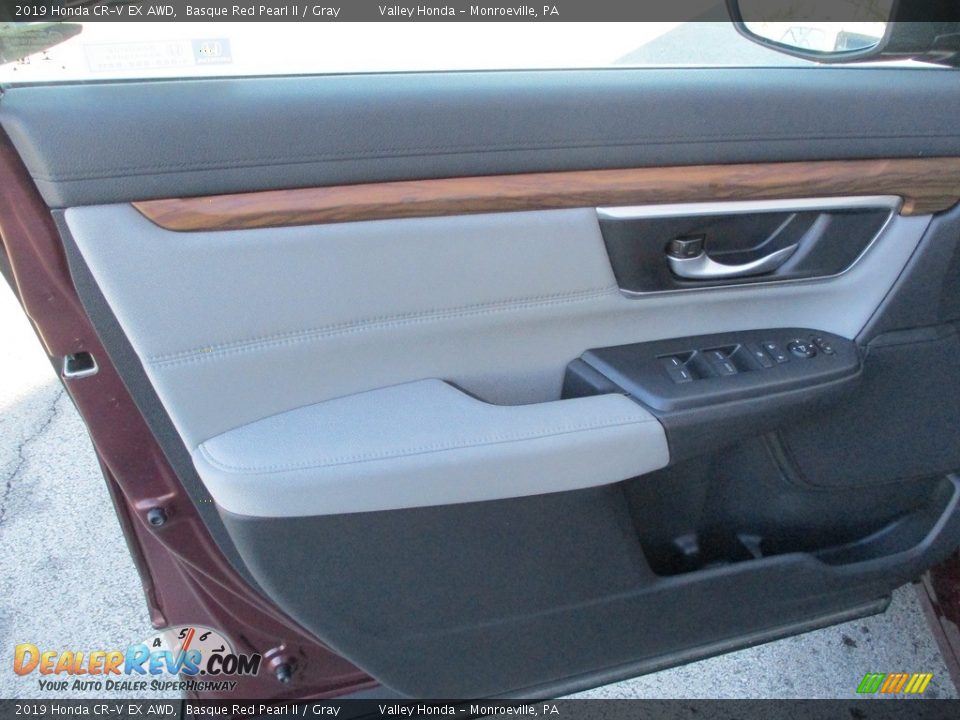 2019 Honda CR-V EX AWD Basque Red Pearl II / Gray Photo #10