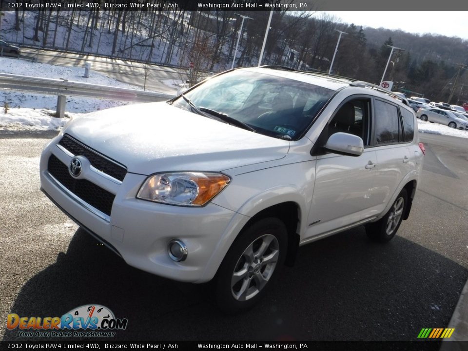 2012 Toyota RAV4 Limited 4WD Blizzard White Pearl / Ash Photo #11